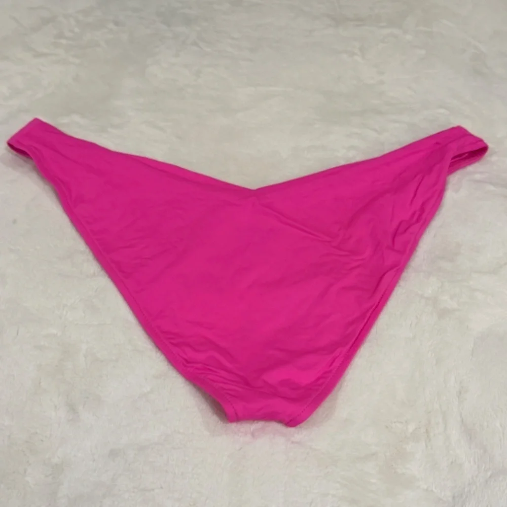 New! Frankies Bikinis Enzo Cheeky Bikini Bottom Bright Pink 31522